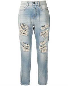 Укороченные джинсы с прорезями Twinset
