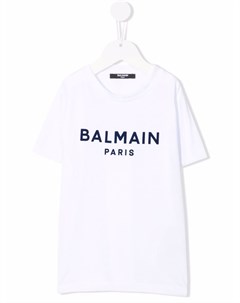 Футболка с логотипом Balmain kids