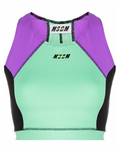 Спортивный бюстгальтер со вставками Msgm