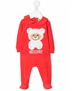 Ромпер Teddy Bear с вышитым логотипом Moschino kids