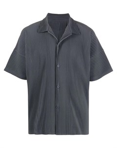 Плиссированная рубашка с короткими рукавами Homme plissé issey miyake