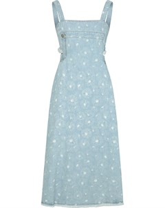 Джинсовое платье с цветочным принтом Portspure