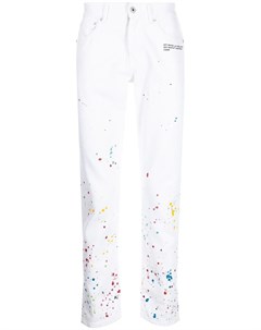 Узкие джинсы Splatter из коллаборации с Marais Off-white