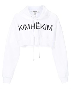 Укороченное худи с логотипом Kimhekim