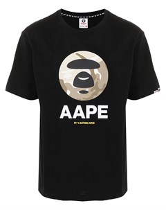 Футболка с круглым вырезом и логотипом Aape by a bathing ape