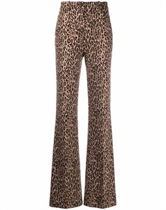 Расклешенные брюки с леопардовым принтом Pinko