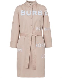 Платье Kiley с логотипом и поясом Burberry