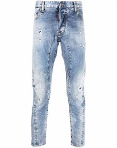 Узкие джинсы с прорезями Dsquared2