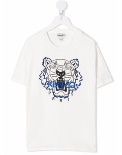 Футболка Tiger из органического хлопка Kenzo kids