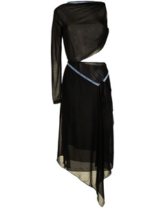 Платье миди асимметричного кроя с вырезом Supriya lele