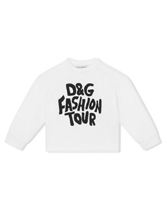 Топ Fashion Tour с длинными рукавами Dolce & gabbana kids