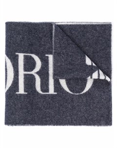 Двусторонний шарф с логотипом Emporio armani