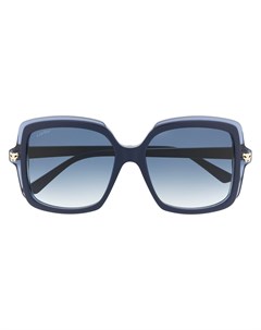 Солнцезащитные очки Panthere в массивной квадратной оправе Cartier eyewear