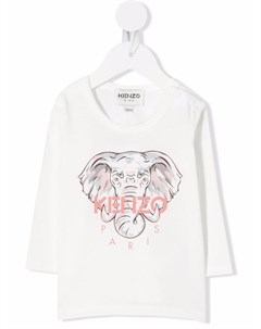 Футболка с длинными рукавами и логотипом Kenzo kids