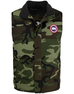 Дутый жилет с камуфляжным принтом Canada goose