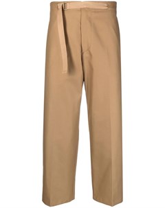 Укороченные брюки широкого кроя с поясом Costumein