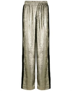 Бархатные брюки с эффектом металлик Olympiah