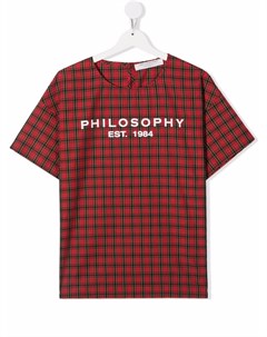 Футболка в клетку Philosophy di lorenzo serafini kids