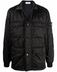 Куртка с нашивкой логотипом Stone island