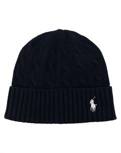 Шапка бини с вышитым логотипом Polo ralph lauren