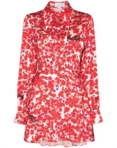 Платье рубашка длины мини с цветочным принтом Natasha zinko