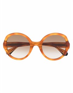 Солнцезащитные очки в круглой оправе черепаховой расцветки Gigi studios