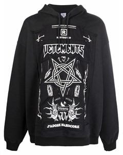 Худи J Adore Hardcore в технике пэчворк Vetements