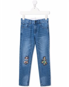 Прямые джинсы с нашивками Stella mccartney kids