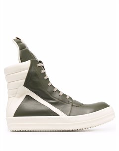 Двухцветные кеды на шнуровке Rick owens