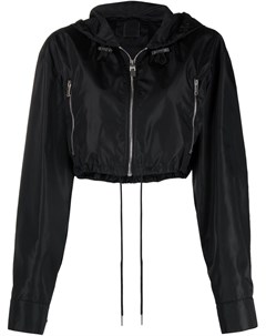 Укороченная куртка с капюшоном и логотипом Givenchy