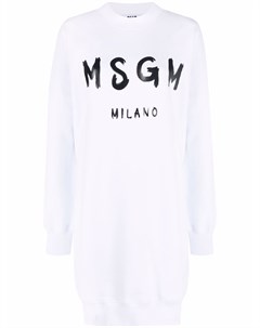Платье джемпер с логотипом Msgm