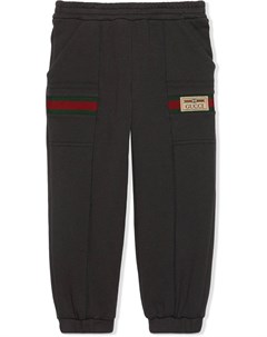 Спортивные брюки с отделкой Web Gucci kids