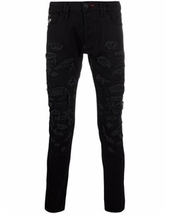 Джинсы New Skinny Fit с эффектом потертости Philipp plein