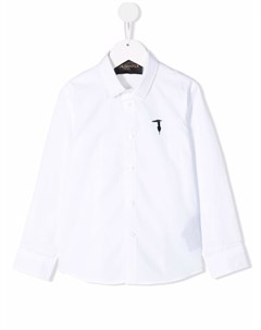 Рубашка с вышитым логотипом Trussardi junior