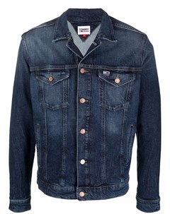 Джинсовая куртка с вышитым логотипом Tommy jeans