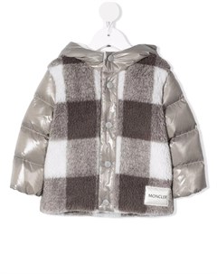 Куртка с нашивкой логотипом Moncler enfant