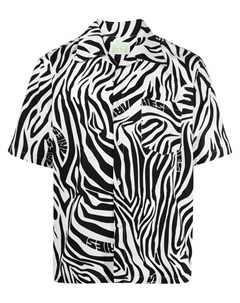 Рубашка с зебровым принтом Aries