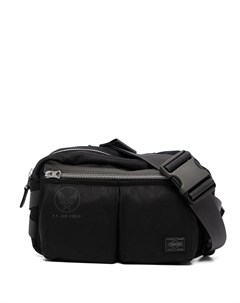 Поясная сумка с карманами и нашивкой логотипом Porter-yoshida & co