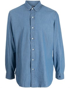 Рубашка из ткани шамбре с длинными рукавами Polo ralph lauren