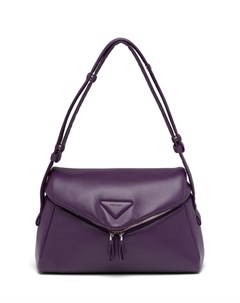 Фиолетовая кожаная сумка Signeaux Prada