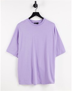 Фиолетовая футболка в стиле oversized из органического материала Asos design
