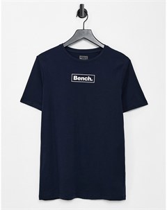 Темно синяя футболка с логотипом Bench
