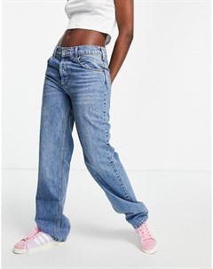 Выбеленные мешковатые джинсы бойфренда с заниженной талией из органического хлопка Asos design