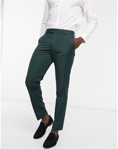 Узкие брюки бутылочно зеленого цвета Asos design