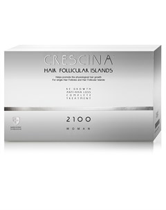 Комплекс для женщин Follicular Islands 2100 лосьон для стимуляции роста волос 20 лосьон против выпад Crescina