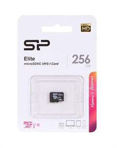 Карта памяти 256Gb Elite MicroSDXC Class 10 UHS I SP256GBSTXBU1V10 Silicon power