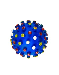 Игрушка для собак Мяч с шипами разноцветный винил 9 5 см Petmax