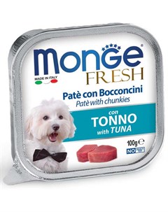 Fresh консервы для собак нежный паштет из тунца 100 г Monge