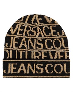 Шапка бини вязки интарсия Versace jeans couture