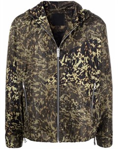 Куртка с капюшоном и леопардовым принтом Givenchy